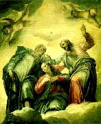 Paolo  Veronese coronation of the virgin oil painting artist